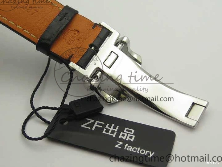 MIROTIME 0501 Breathable Da Vinci IW393402 SS ZF 1:1 Best Edition Blue Dial On Black Leather Strap A 7211